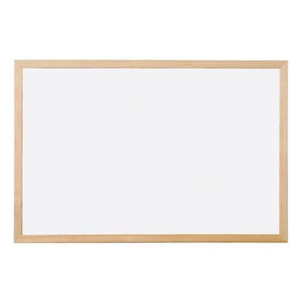 Q-connect melaminskiva slät träram tvättbar stabilitet specialmarkörer väggmonteringstillbehör 60x40cm