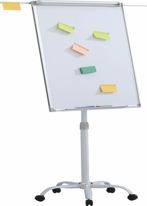 Kontorsprodukter Flipchart Mobil Flipchart, 70x100cm, magnetisk torrtavla, aluminiumram, med utsträckbara armar