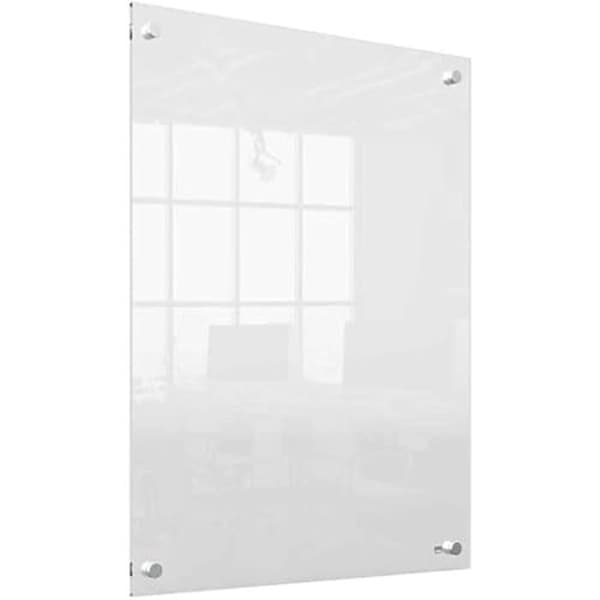 Mini Transparent Taffel - NOBO - 600 x 450 mm - Utplånbar Akryl - Inkluderade Fästen - Modern Design