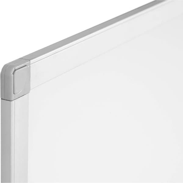 Tavla Vit - BOARDSPLUS - 90 x 60 cm - Aluminiumram - Melaminayta - Icke-magnetisk