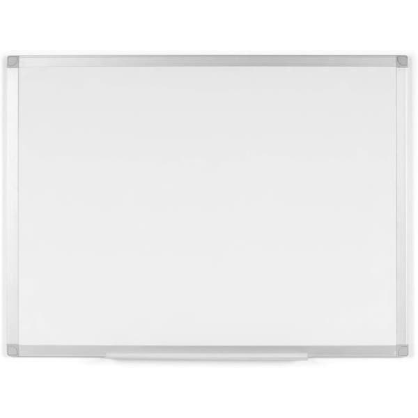 Tavla Vit - BOARDSPLUS - 90 x 60 cm - Aluminiumram - Melaminayta - Icke-magnetisk