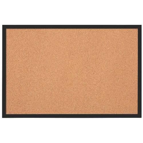 Korkskiva - Nobo - Kvartett - 585x430 mm - Svart plastram - Monteringssats ingår