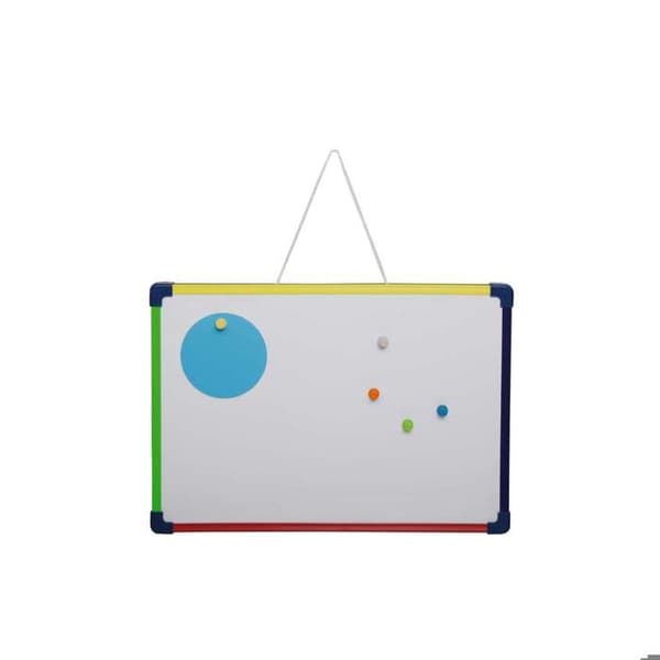 Magnetisk Whiteboard Barn Flerfärgad Plastram 40 x 28 cm