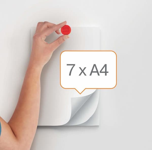 Board - blädderblock Nobo - 1915300 - Set med magneter för magnetisk whiteboard, 32 mm, paket med 10, röd,