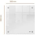 Miniatyrbild 2 av 2: Mini Tafla Transparent - NOBO - 300 x 300 mm - Torkbar Akryl - Inkluderade Fästen - Modern Design