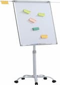 Miniatyrbild 1 av 2: Kontorsprodukter Flipchart Mobil Flipchart, 70x100cm, magnetisk torrtavla, aluminiumram, med utsträckbara armar