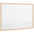 Miniatyrbild 2 av 2: Magnetisk whiteboard med ram i massiv furu 80x55 cm
