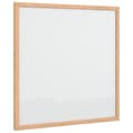 Miniatyrbild 2 av 2: Magnetisk whiteboard med ram i massiv furu 40x40 cm