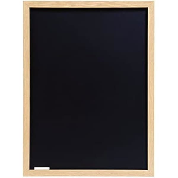 Krita tavla - BI-OFFICE - Optimum - 60 x 45 cm - Ram i MDF Ek - Inkluderar: kritor och borste