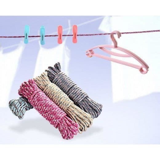 MAVURA-allroundsnöre i flätad polypropen - 10m - Rosa