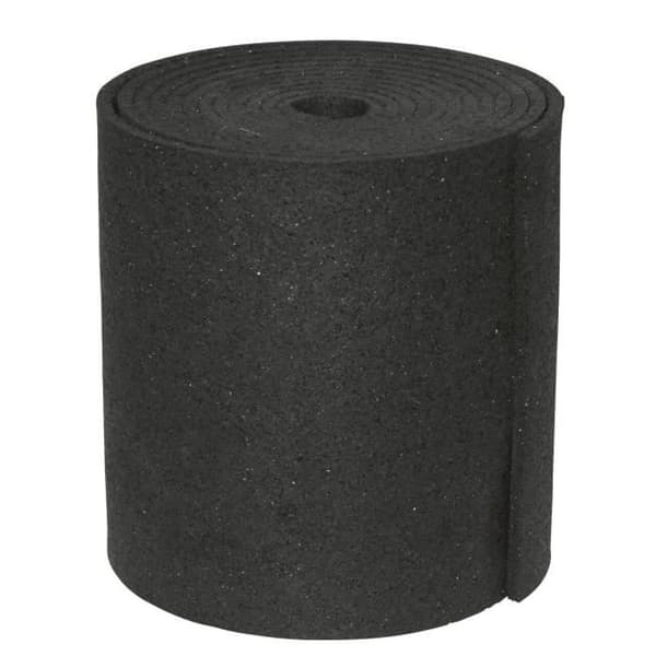 Kerbl halkfri matta - svart/svart - 20 m x 150x3 mm