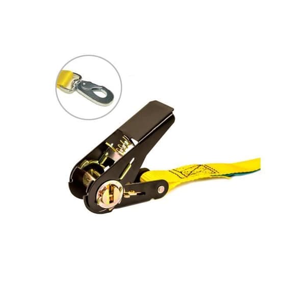 GENERISK - Spärrrem 25mm 4,5+0,5m med karbinhake 027,045,025,108 Ponsa