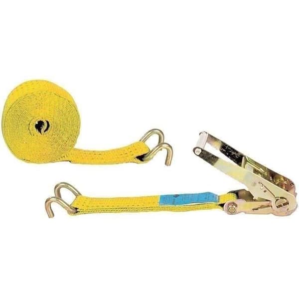 CHAPUIS - Snygg krok gul spännare med spärr 50mm 12m 2t uc1