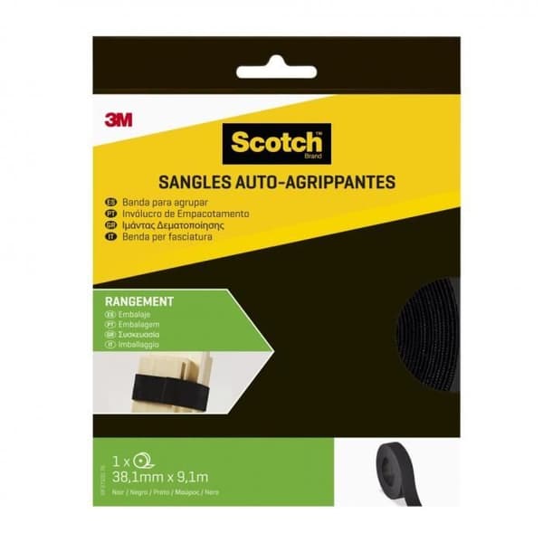 Självhäftande band - SCOTCH - L.910 x b.38 mm - Svart