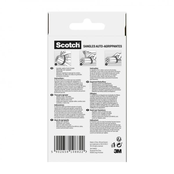 1 Scratch svart SCOTCH L.365 x l.19 mm