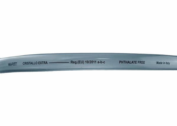 Rep - webbing - bungee-snöre - Fitt-kedja - Antigelo Cristallo - frostskyddskristallrör, transparent, 8 mm x 11 mm x 100 m