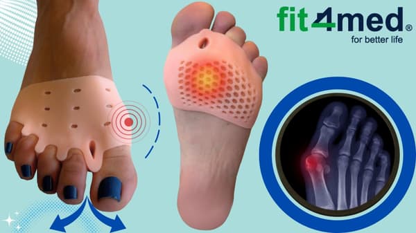 Geelipohjainen hallux-erotin kiila varpaiden väliin