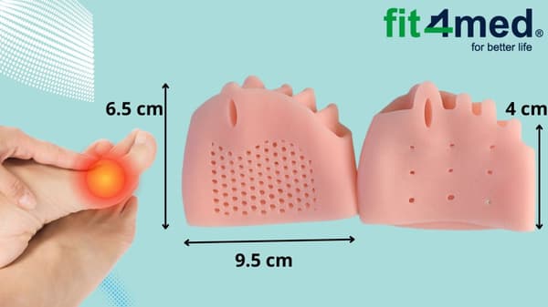 Geelipohjainen hallux-erotin kiila varpaiden väliin