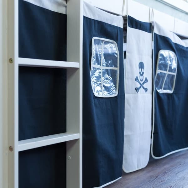 Loftsäng, Home, 90x200 cm, Svart