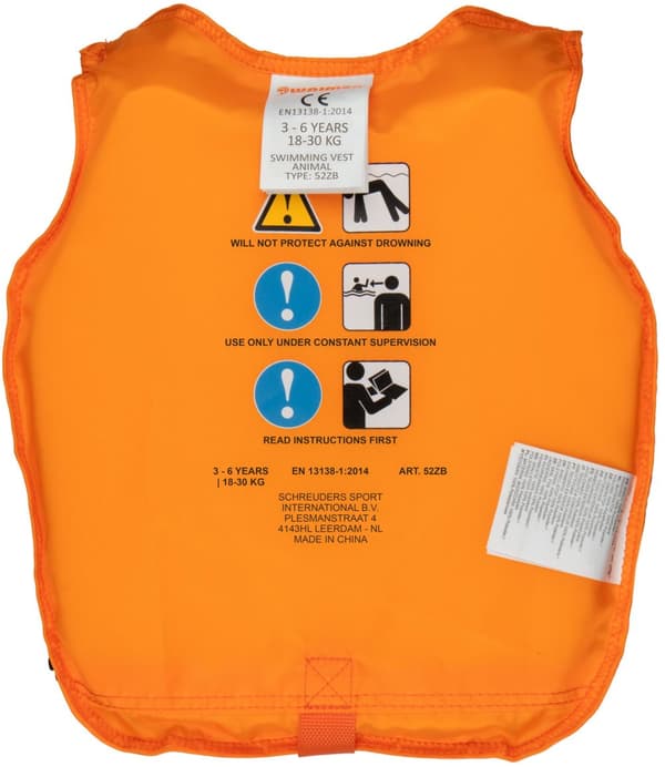 Swimming vest WAIMEA 52ZB ORA (18-30kg)