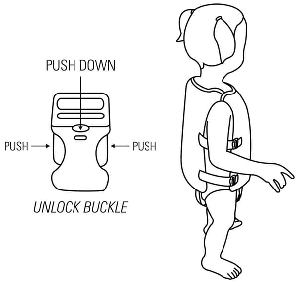 Swimming vest WAIMEA 52ZB GEE (18-30kg)