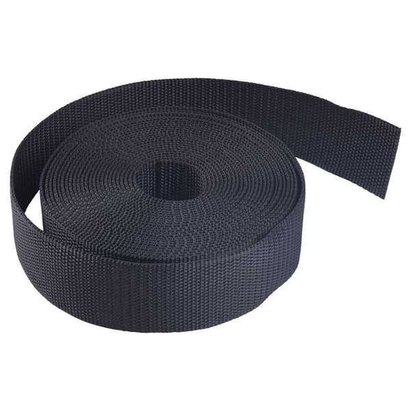 Oms Nylon Webbing Medium Stiffness 2´´ 7.6 M Svart