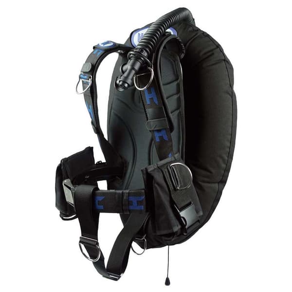 Halcyon System Med Aluminiumbakplatta (utan Acbs) Bcd Infinity 30-lb Bc Blå