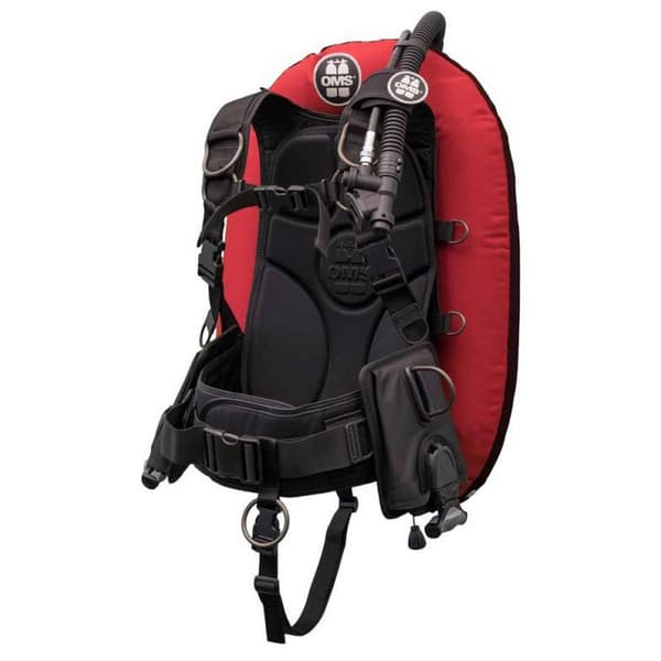 Oms Med Performance Mono Wing Iq Lite Cb Signature 27 Lbs Bcd Röd,Svart XL