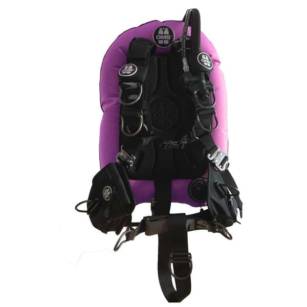 Oms Harness Iii Signatur Med Performance Mono Wing Ss Comfort 32 Lbs Bcd Svart,Lila