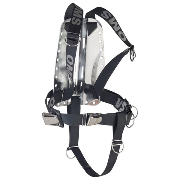 Oms Backplate With Smartstream Harness And Crotch Strap Svart