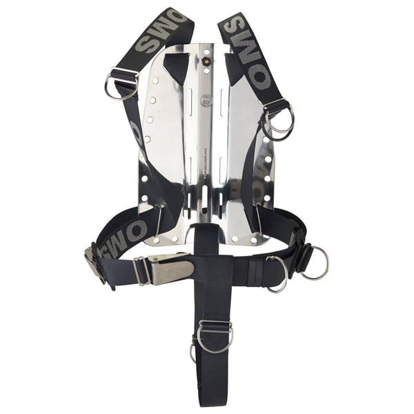 Oms Backplate With Smartstream Harness And Crotch Strap Svart