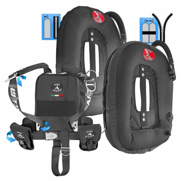 Dive System Vest Quikly Moby Sort