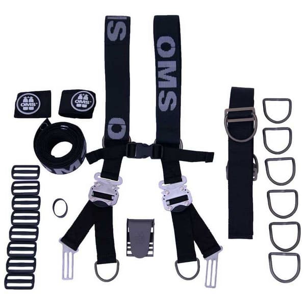 Oms Comfort Harness System Iii Musta,Hopeinen