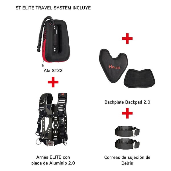 Hollis St Elite Travel System Musta MD/LG