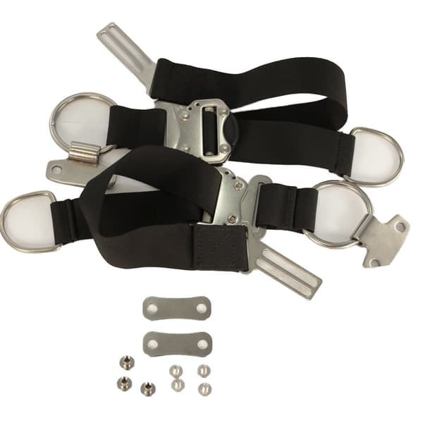 Oms Valjaat Ps Shoulder Straps With Buckles&webbing To Waist Strap Hopeinen