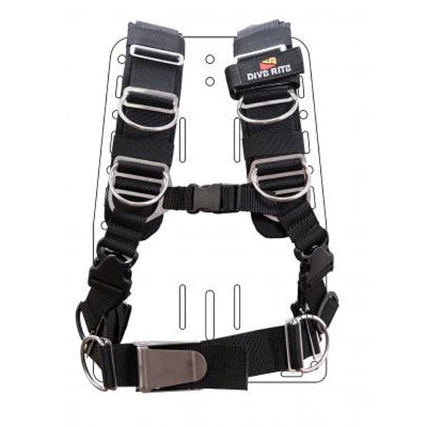 Dive Rite Sele Transplate Svart 2XL