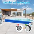 Miniatyrbillede 3 af 8: Pool Cover Roll System, 57x62 cm, Sort Sølv