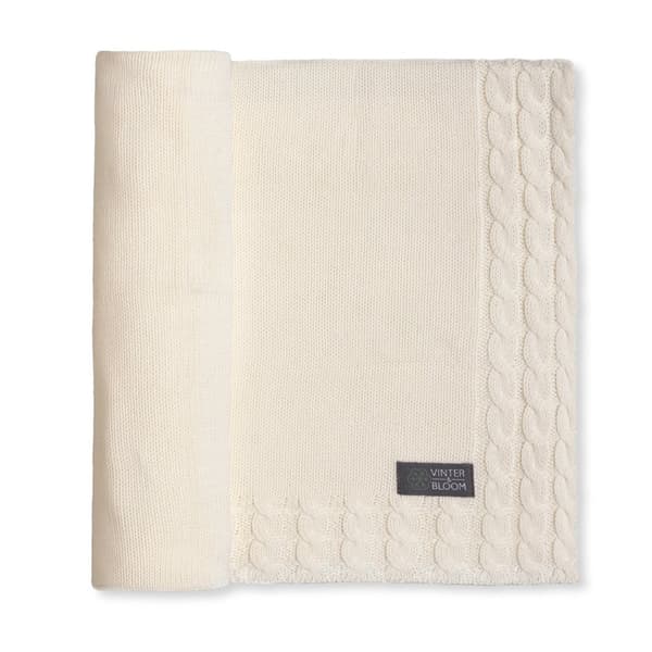 Babyfilt Joy EKO Warm White Vinter & Bloom