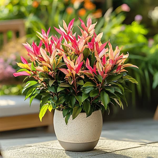 Pieris - Sæt med 4 - Pieris 'Forest Flame' - Højde 25-40cm - ⌀17cm