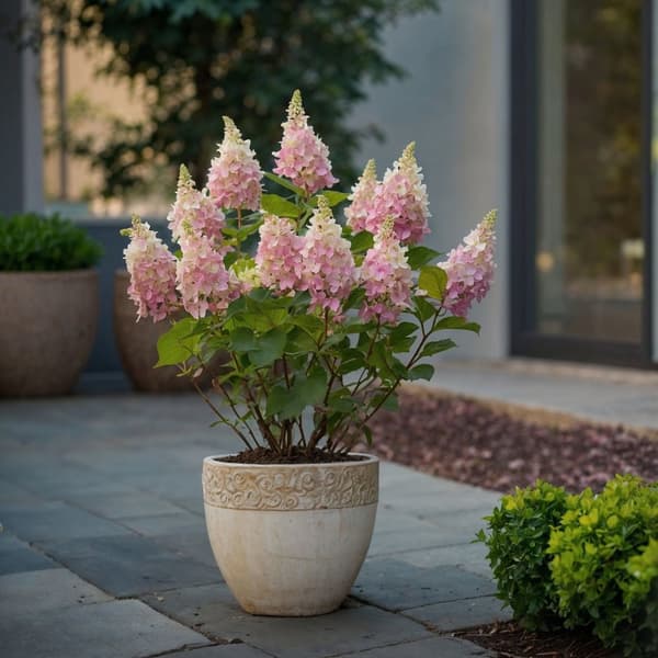 Hortensia - Set om 2 - Hydrangea paniculata 'Pinky Winky' - Höjd 25-40cm - ⌀19cm