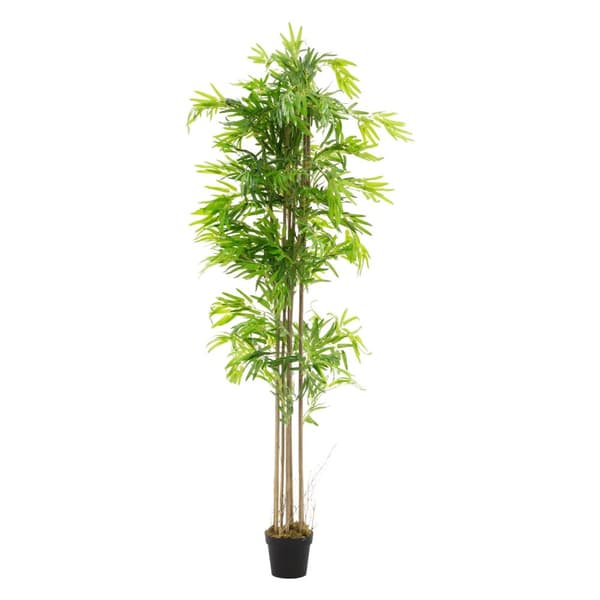 Kunstig bambus 210 cm kunstig plante med ægte træstamme ML-design