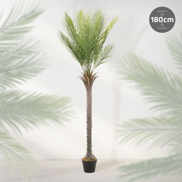 Konstgjord palm 180 cm Tropisk konstgjord palm i kruka ML-design