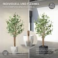 Miniatyrbild 5 av 9: Konstgjort eukalyptusträd 180 cm konstgjord växt med stam av naturligt trä ML-design