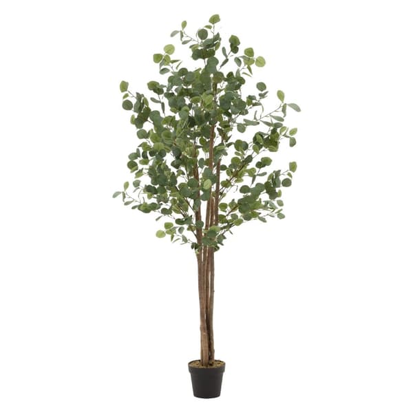 Konstgjort eukalyptusträd 180 cm konstgjord växt med stam av naturligt trä ML-design