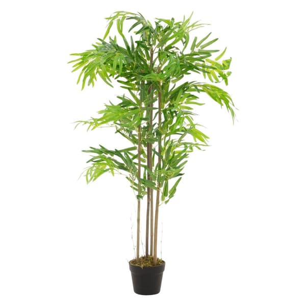 Kunstig bambus 120 cm kunstig plante med ægte træstamme ML-design