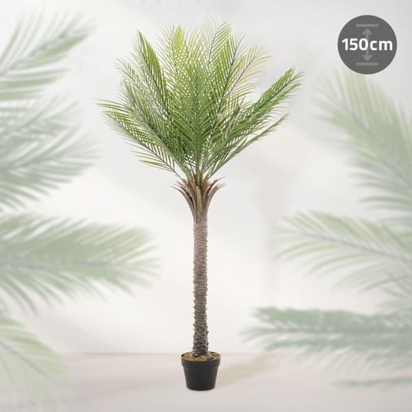 Konstgjord palm 150 cm Tropisk konstgjord palm i kruka ML-design