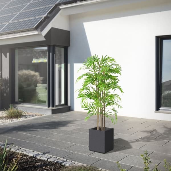 Kunstig bambus 150 cm kunstig plante med ægte træstamme ML-design