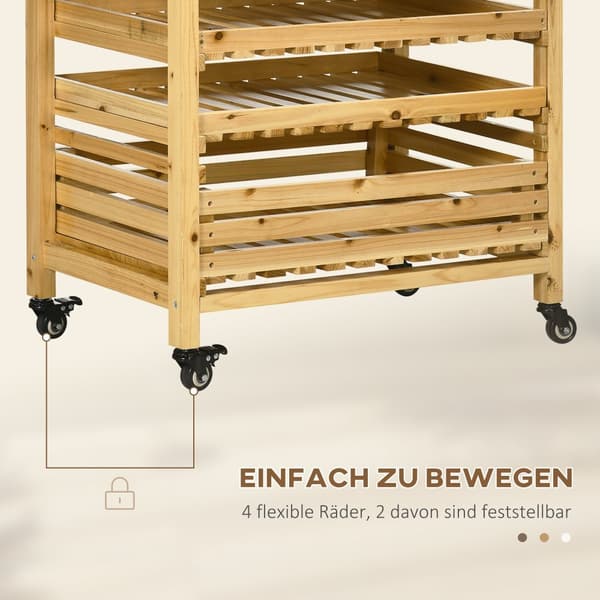 Frugtholder, 73x45x91 cm, Naturtræ