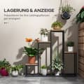 Miniatyrbillede 4 af 9: Plante Stand, 4 Lag, 80x20x74 cm, Lys Brun