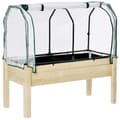 Miniatyrbillede 1 af 9: Hævet havebed, 121x55x117 cm, Naturligt træ